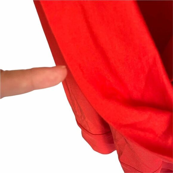 DIANE VON FÜRSTENBERG Silk Draped Sleeveless Blouse Red 6 - Picture 5 of 12